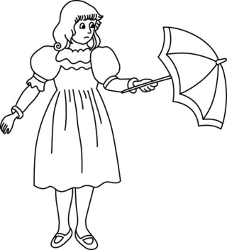 Poupée 22 - Coloriages divers - Coloriages - 10doigts.fr